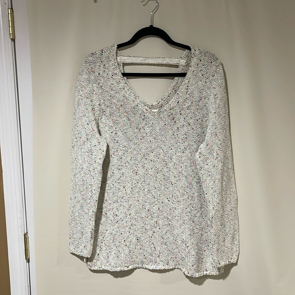 Etcetera Women's V Neck Long Sleeve Sweater XL